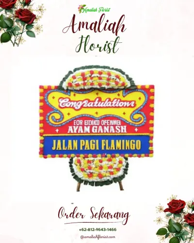 Bunga Papan Congratulation di Pesawahan